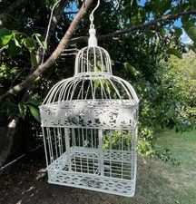 Rustic Vintage Cream Bird Cage