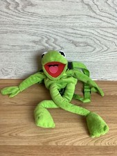 Disney Muppets Kermit Frog Plush Backpack 18" Kids School Bag Character Toy