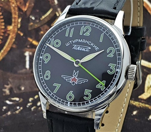 Watch raketa pilot men dress - pilot,