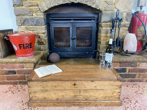 Old antique pine chest - antique,
