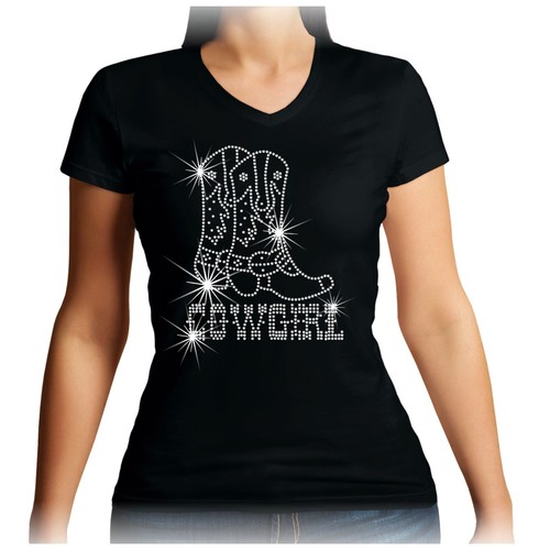 Neck cowgirl boots - v,