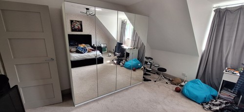 Ikea mirrored double - mirrored,