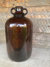 Demijohn Brown Glass Bottle Wine/Beer Making Double Handled 4.5L / 1 gallon.