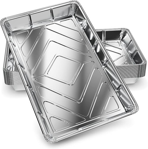 100pk aluminium foil tray - aluminium,