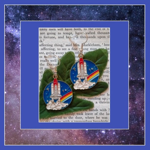 Rocket earrings space - earrings, |