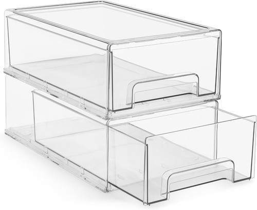Clear stackable storage - stackable,