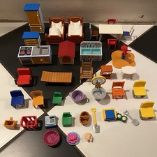 Playmobil Dolls House Furniture Bundle Job Lot Kitchen Bedroom Accessories 