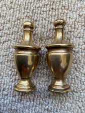 old  Reclaimed brass clocks or furniture finials x2 lot 3