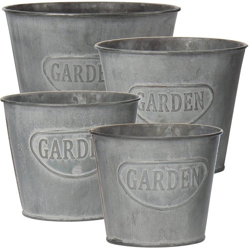 Galvanized metal buckets for - metal,