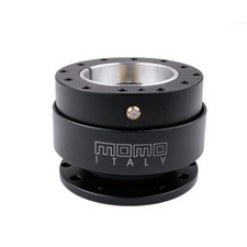 MOMO Black Steering Wheel Quick Release Hub Adapter Snap Boss Kit