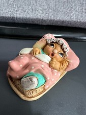 Pendelfin Dawn pink/turquoise Boxed In good Condition - PRICE REDUCED