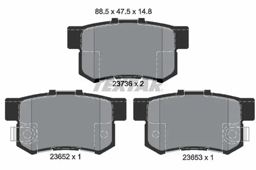 Brake pads 2365201 - , textar