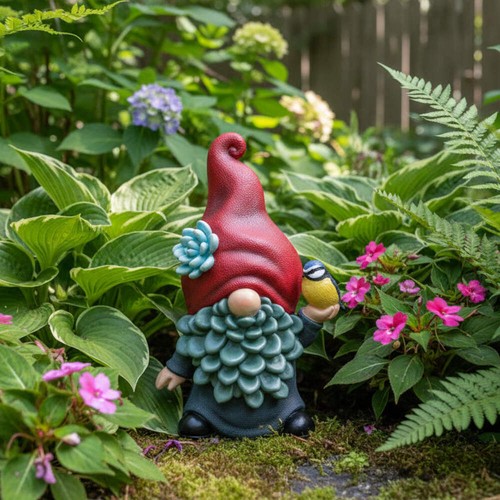 Garden gonk gnome - garden, hat
