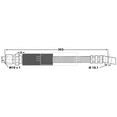 Brake hose for vauxhall nova - hose,