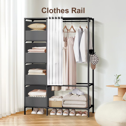 Metal clothes rail storage - metal,