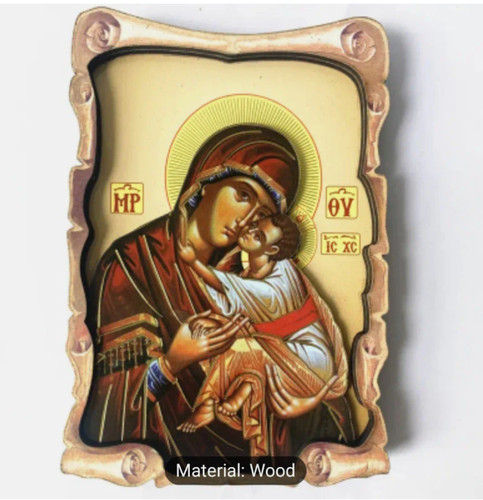 Greek orthodox theotokos - greek, icon