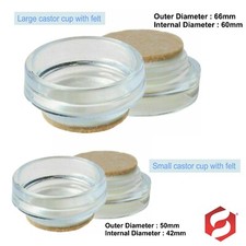 FELT FOOT CASTOR CUPS