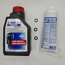 SUZUKI OUTBOARD OIL CHANGE  KIT 2.5 HP 3.5 HP 4 HP 5 HP  ENGINE OIL GEAR OIL
