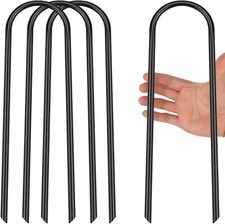 Trampoline Anchor Kit,6.8 * 30.50 cm Heavy Duty U Shaped ground anchor Tent Peg