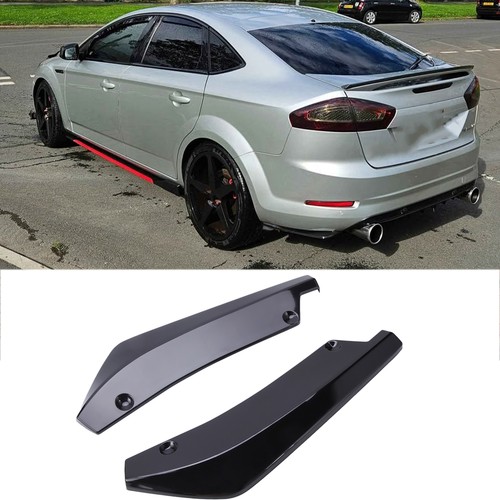 Black rear spat bumper - black,