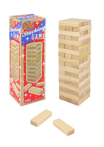 54pcs wooden tumbling tower - wooden,