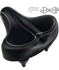 Mountain Bike Seat Saddle Large Cushioned for Road Peloton Exercise Comfort Pad