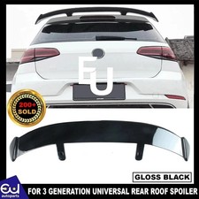 REAR ROOF TOP SPOILER FOR 3 GENERATION UNIVERSAL HATCHBACK MODEL GLOSS BLACK