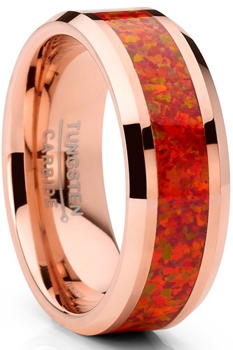 Men rosegold tone tungsten - rosegold-tone,
