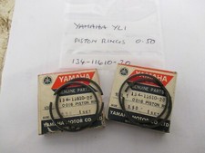 NOS YAMAHA YL1 100 TWINJET GENUINE PISTON RINGS 0.50mm ENGINE SET  134-11610-20
