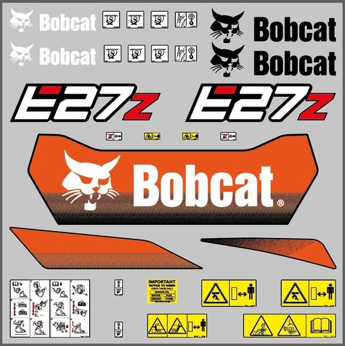 Bobcat e27z stickers decals - /,