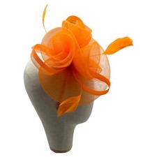 Women Triple Flower Fascinator Headband Clip Wedding Day Royal Ascot Formal Race