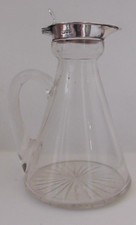 Silver Cut Glass Whisky Noggin/Jug/Tot dates 1909