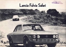 1974 Lancia Fulvia Coupe Safari Brochure Catalog Italy Italia