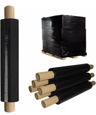 Pallet Stretch Shrink Wrap Black Cling Film for Furniture 400mm x 250m, 22mu