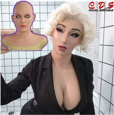Silicone Realistic Female Face