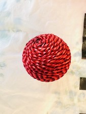 Large Wooden Handmade Christmas Bauble 10cm Diameter NEW Free Delivery Nov ONLY