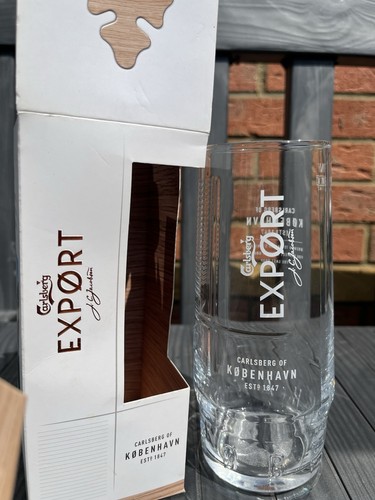 Carlsberg export beer glass - beer, |