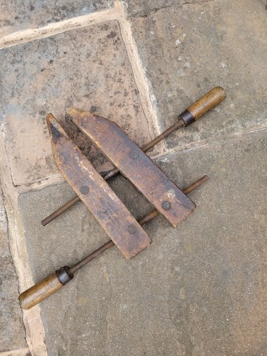 Vintage wooden clamp make