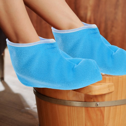 Paraffin wax foot covers - paraffin, spa