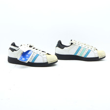 Adidas 3 stripes Shoes Size 40 & 2/3 (ss4147) White And Blue Man Deadstock
