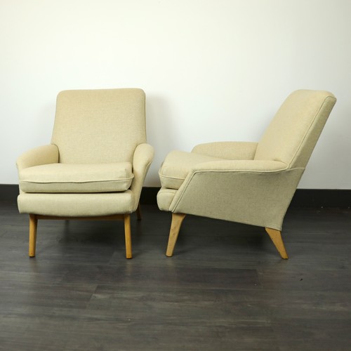 Pair mid century armchairs - century,