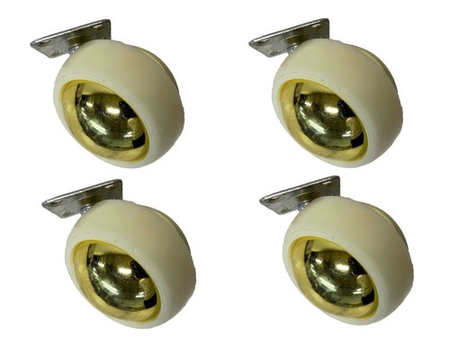 Caster brass plated - caster,