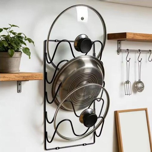 Iron pot lid storage rack - iron,
