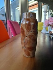 Royal Doulton Lambeth Autumn Leaves Vase: 1920s Hand-Painted Pottery