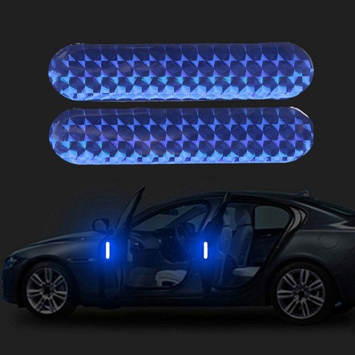 Blue reflective safety warning - blue,