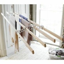 Traditional Victorian Kitchen Clothes Airer Dryer Pulley Hanging Kit 1.15M Laths