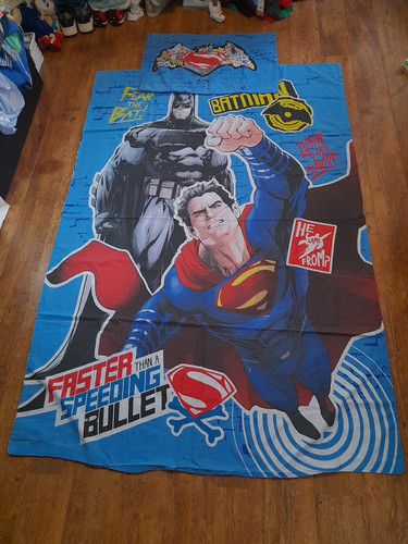 Batman superman single bed - dc,