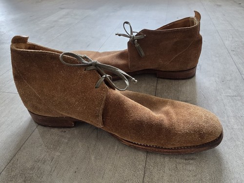 Grenson men tan suede chukka - men's,