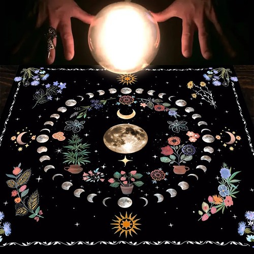Moon and stars tarot card - stars,