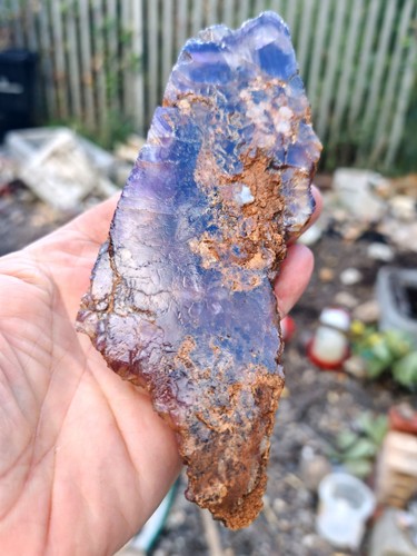 Blue john fluorite - blue, freeform
